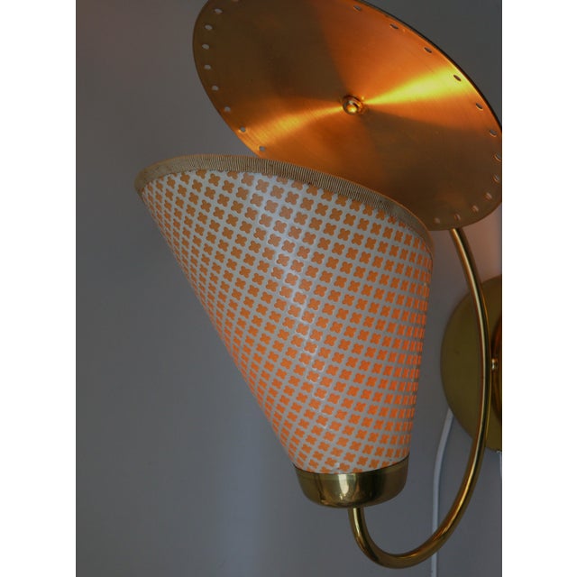 Beige Wall Lamp in Brass, Germany, 1960s For Sale - Image 8 of 18