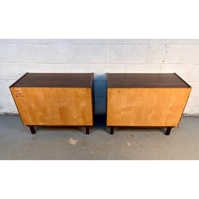 Pair of Mid 20th Century Walnut Cabinets For Sale - Image 10 of 18