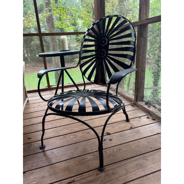 Attributed to Francois Carre Oversized Coastal Lounge Chairs, Circa 1940 - A Pair For Sale - Image 10 of 12