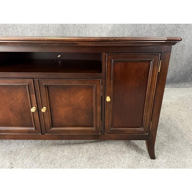 Brown Stanley Furniture Television Console Cabinet For Sale - Image 8 of 16