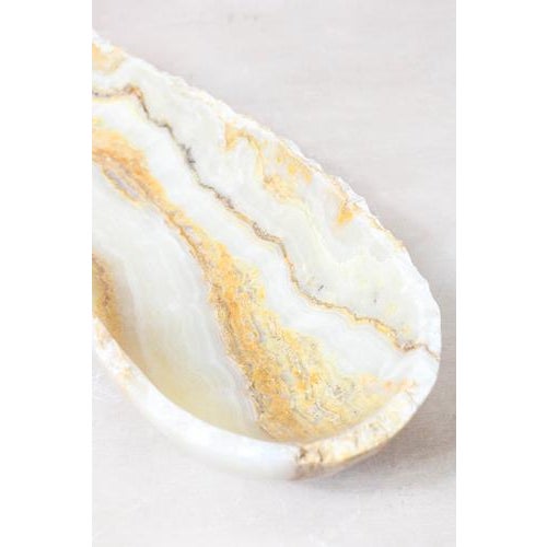 Premium Onyx Bowl with Raw Edge For Sale - Image 4 of 5