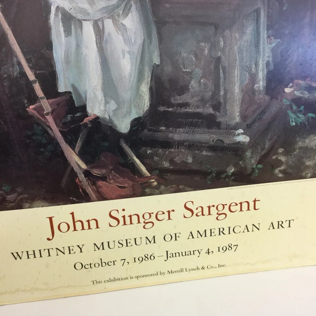 Paper Original Poster of John Singer Sargent 1986 For Sale - Image 7 of 12