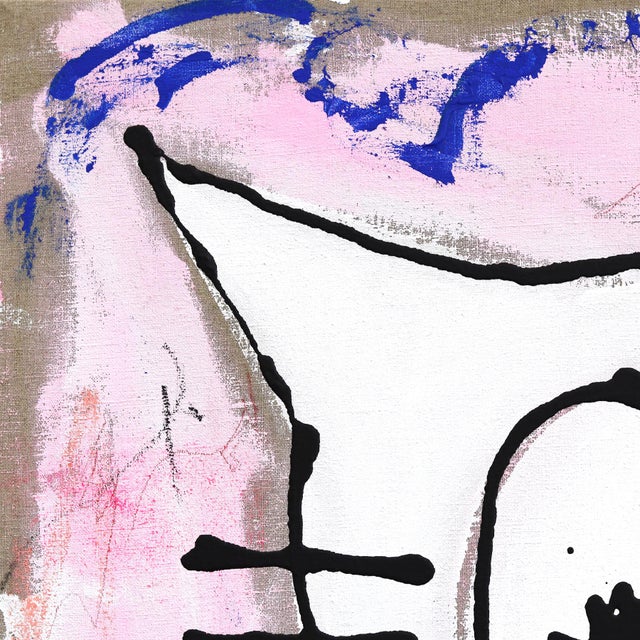 Love Me From a Distance - Original Contemporary Pop Street Art Painting on Canvas For Sale - Image 4 of 9