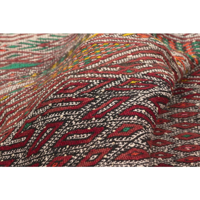 Vintage Zemmour Moroccan Kilim Rug, 04'00 X 16'01 For Sale In Dallas - Image 6 of 10