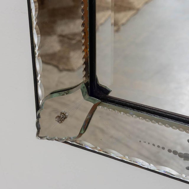 1930s French Venetian Etched Mirror For Sale - Image 11 of 15