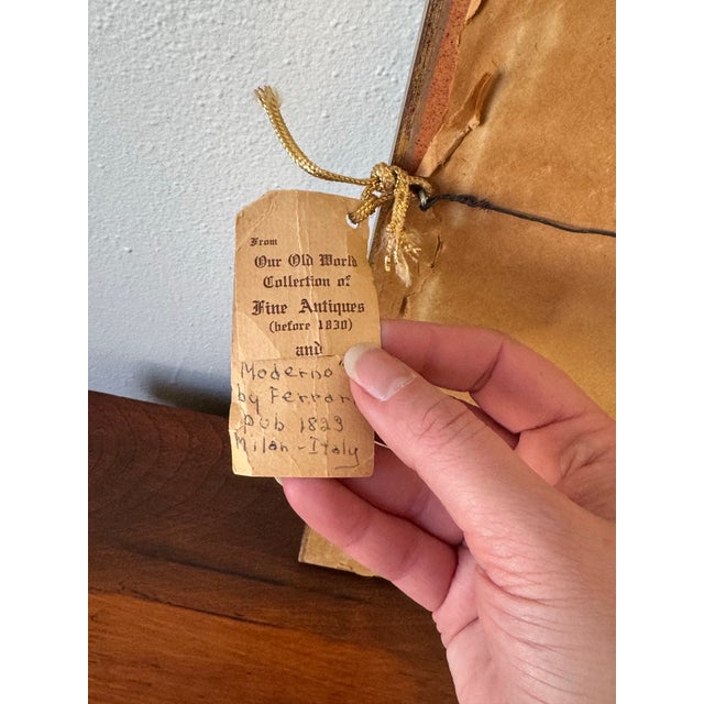 Antique Hand-Tinted Engraving From Il Costume Antico E Moderno by Ferrario, 1823 – Italian Historical Dress For Sale - Image 11 of 12