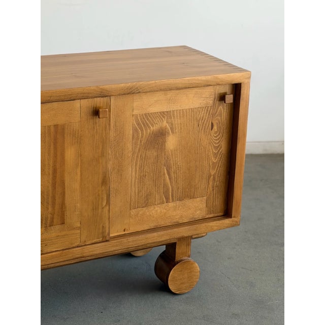 Trolley Credenza in Pine For Sale In Los Angeles - Image 6 of 13