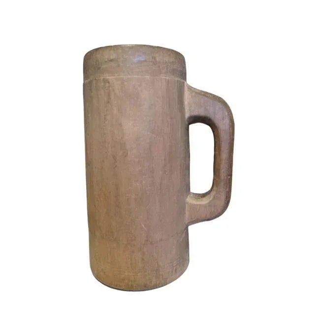 1900 - 1909 1900s Primitive German Wooden Stein, Hand-Carved Container For Sale - Image 5 of 5