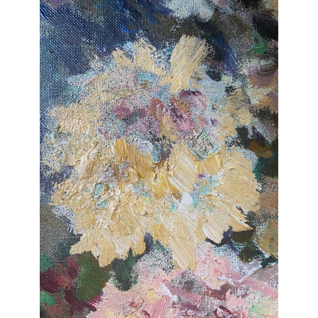 1960s Jean Bréant, Bouquet of Peonies, 1960s, Oil Painting on Canvas For Sale - Image 5 of 9