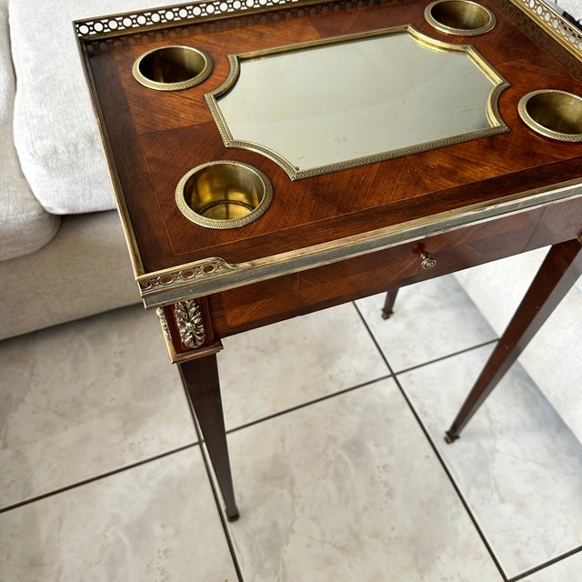 Antique 1890's Boin-Taburet Louis XVI Marquetry Salon Table Napoleon III France For Sale - Image 15 of 17