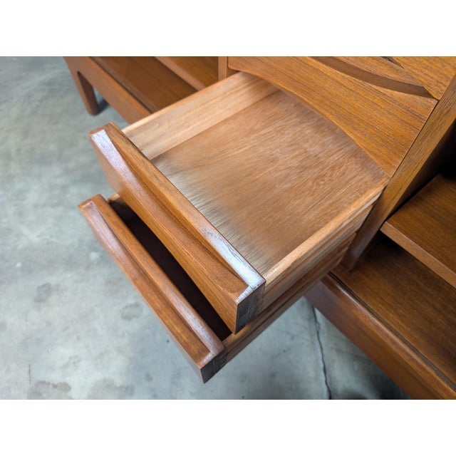 1950s Mid Century Danish Modern Teak Sideboard by Johannes Andersen for Uldum, Attributed For Sale - Image 11 of 14
