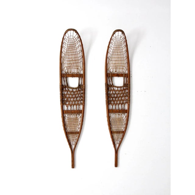 Brown Vintage Ca Lund Snowshoes For Sale - Image 8 of 13