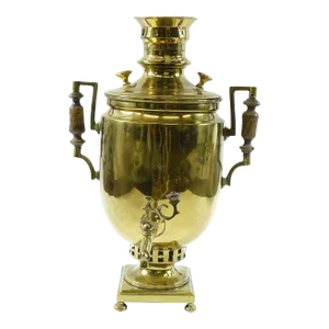 19th Century Antique Brass Samovar