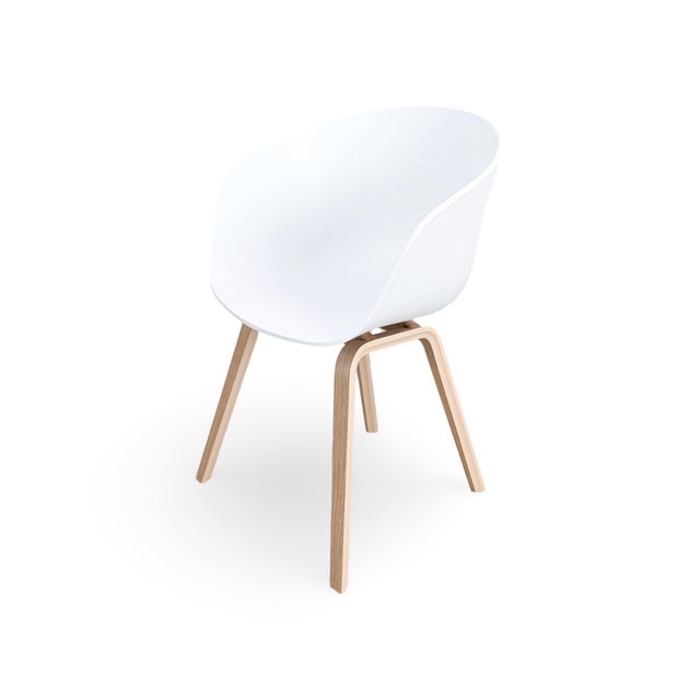 Aac 22 Armchairs in White from Hay, Set of 4 For Sale - Image 5 of 10