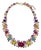 Bochic "Capri" Vintage Red Ruby & Yellow Sapphire Necklace Set in 18K & Silver For Sale