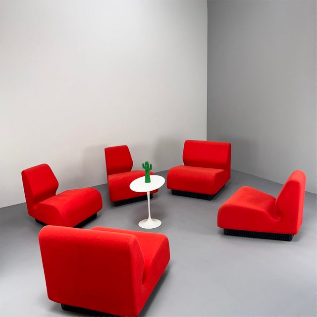 Herman Miller Pop Art Red Sofa by Don Chadwick for Herman Miller, 1990s, Set of 5 For Sale - Image 4 of 14