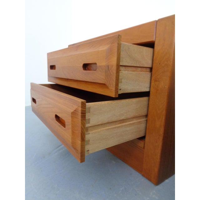 Teak Nightstands Wit Drawers, Denmark, 1960s, Set of 2, Set of 2 For Sale - Image 11 of 18