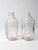 Rustic Vintage Glass Milk Jugs Pair For Sale - Image 3 of 9
