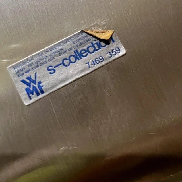 Metal WMF Ikora S Collection Tray, Textured Silver Platter, Vintage 1970s For Sale - Image 7 of 9
