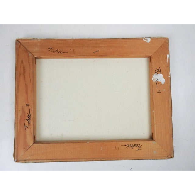 English Contemporary Impressionist Lakeside Cottage Landscape Painting For Sale - Image 3 of 3