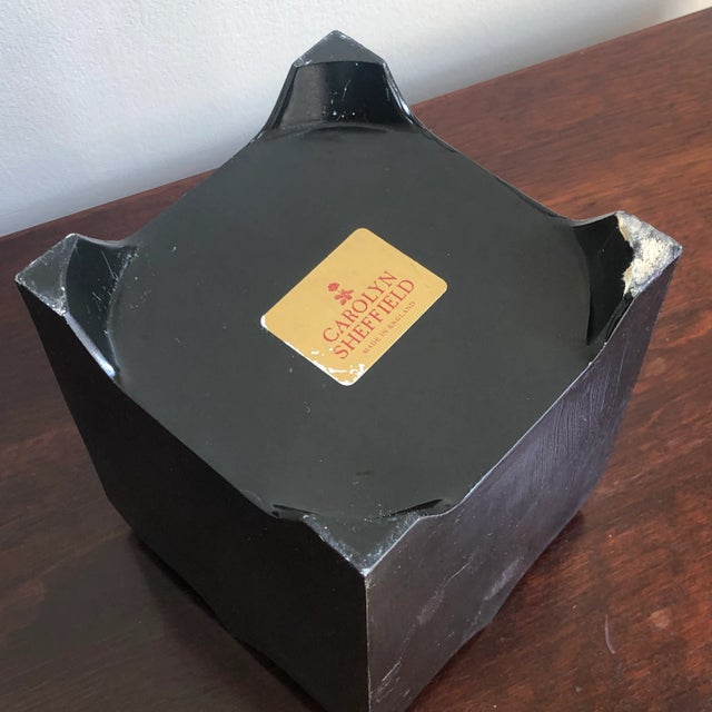 Vintage Carolyn Sheffield Wood Planter, England For Sale - Image 10 of 12