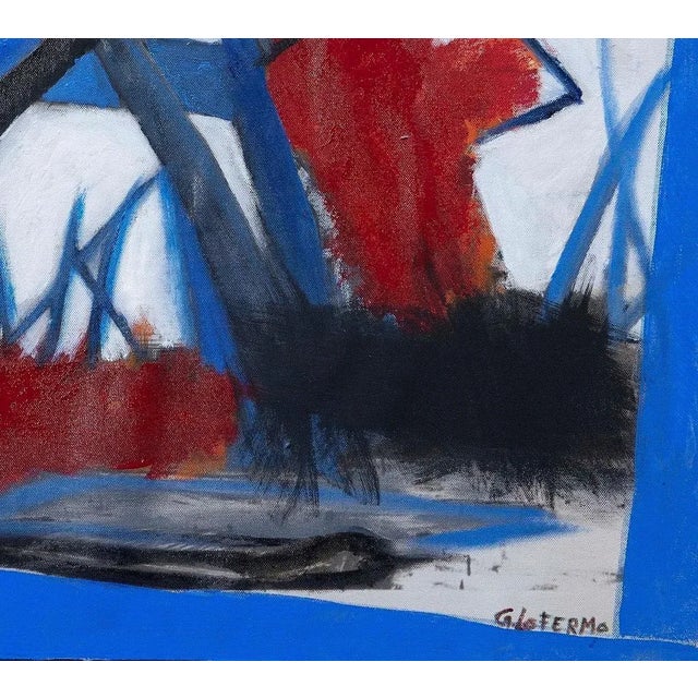 Contemporary Giorgio Lo Fermo, Informal Painting, Original Oil on Canvas, 2008 For Sale - Image 3 of 4
