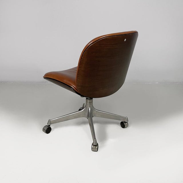 Ico Parisi Italian Modern Office Chairs by Ico Parisi for Mim, 1970s, Set of 2 For Sale - Image 4 of 18