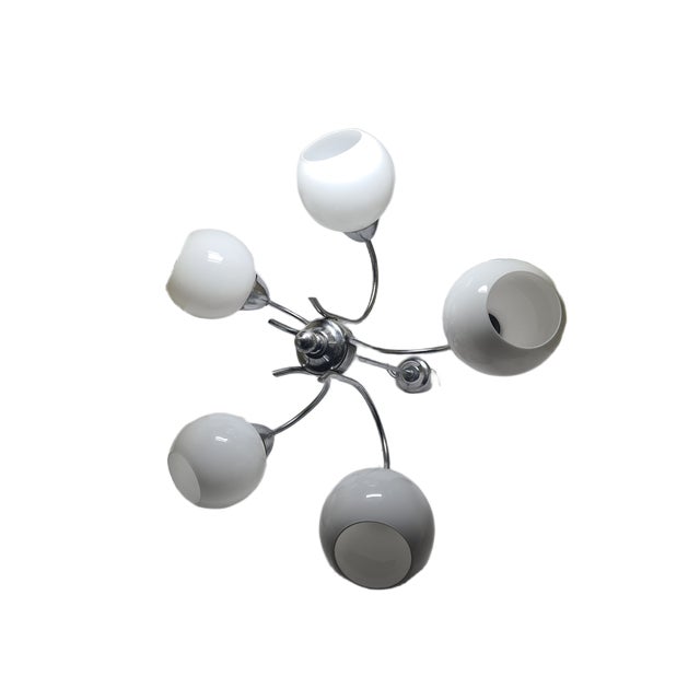 Art Deco Style Chandelier, Poland, 1970s For Sale - Image 6 of 9