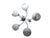 Art Deco Style Chandelier, Poland, 1970s For Sale - Image 6 of 9