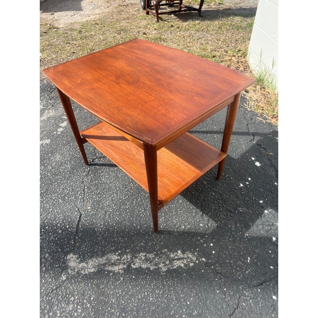Brown Mid 20th Century Vintage Danish Modern Side Table in the Manner of Grete Jalk For Sale - Image 8 of 9