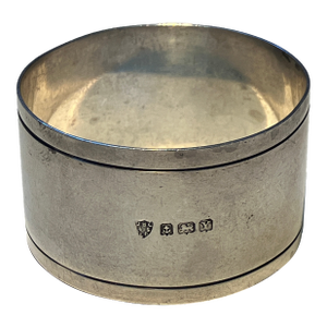Vintage Jb Chatterley English Sterling Silver Napkin Ring, Circa 1948
