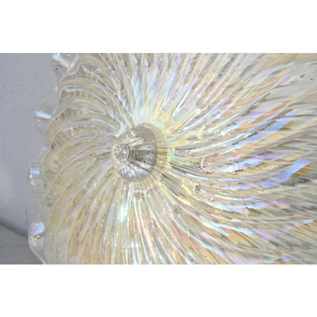 1970s 1970 Italian Iridescent Murano Glass Ceiling Fixture For Sale - Image 5 of 12