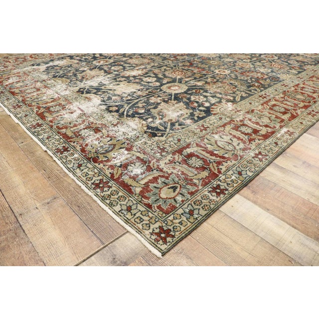Antique Persian Tabriz Rug, 08'10 X 11'03 For Sale In Dallas - Image 6 of 9