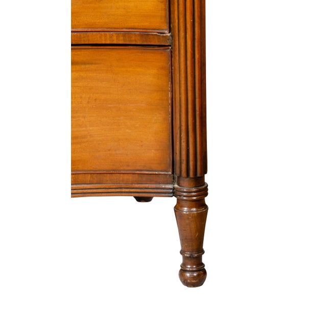 Regency Mahogany Serpentine Chest of Drawers For Sale - Image 9 of 13