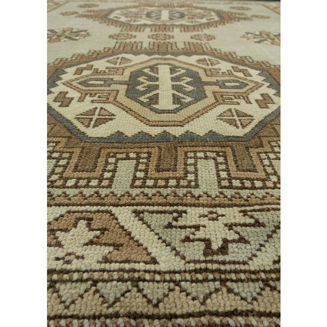 Early 21st Century Turkish Vintage Anatolian Rug 4'6" x 5'6" #17111 For Sale - Image 5 of 8