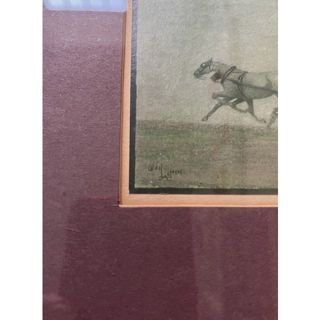 1950s Cecil Aldin Print Moonlit Coaching Carriage For Sale - Image 4 of 5