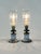 Metal Pair of Vintage Sister Jasperware Candlestick Lamps, Attributed to Wedgwood For Sale - Image 7 of 12