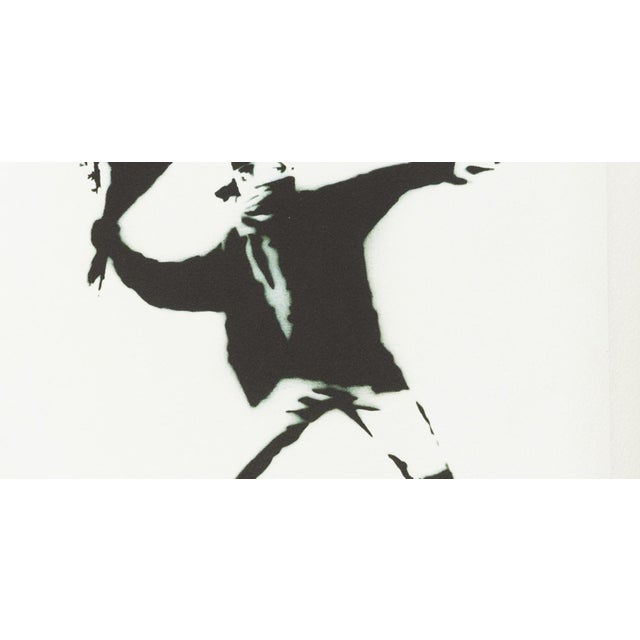 Textile Banksy, The Famous Flower Shooter, 1974, Silkscreen For Sale - Image 7 of 8
