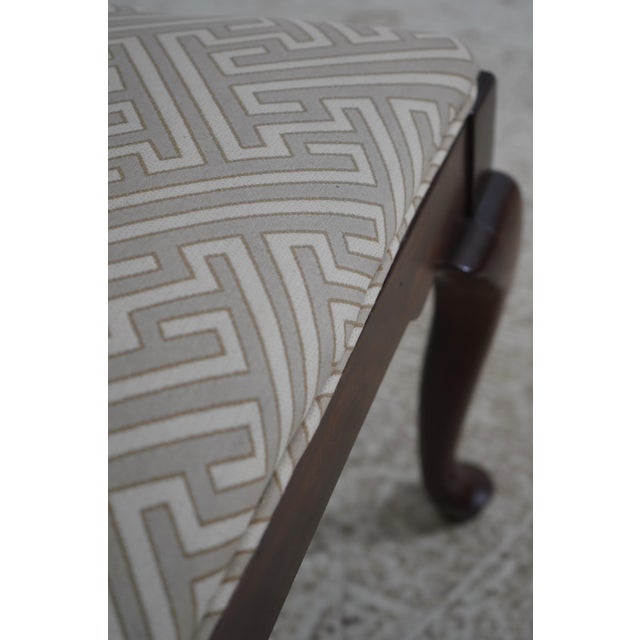 Set of 4 Ethan Allen Cherry Georgian Court Dining Room Chairs For Sale - Image 14 of 18