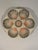A stunning hand crafted ceramic Majolica Sarreguemines Oyster Plate made in northern France. Circa 1920s. Maker's marks...