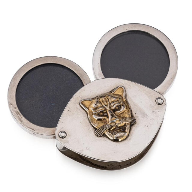 Silver Jaguar Portable Photo Frame, London, 2002 For Sale - Image 10 of 10