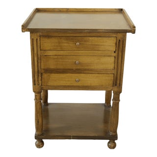 Rustic Style Bedside Table of Drawers For Sale
