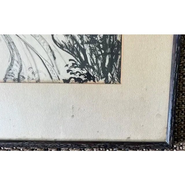 Mid 20th Century Original Early Mid Century Landscape Ink Drawings by Listed Artist Hesill Boultbee - Signed For Sale - Image 5 of 15