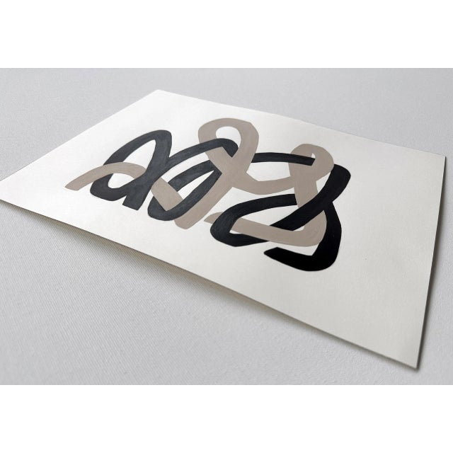 Plastic Amanda Andersen, Symbiotic String II, 2024, Acrylic Painting on Paper For Sale - Image 7 of 7