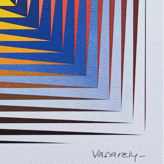 1970s Victor Vasarely, Vonal Prim, 1970s, Lithograph on Paper For Sale - Image 5 of 9