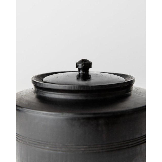 Vintage Black Wood Teapot, 1920s For Sale - Image 6 of 11