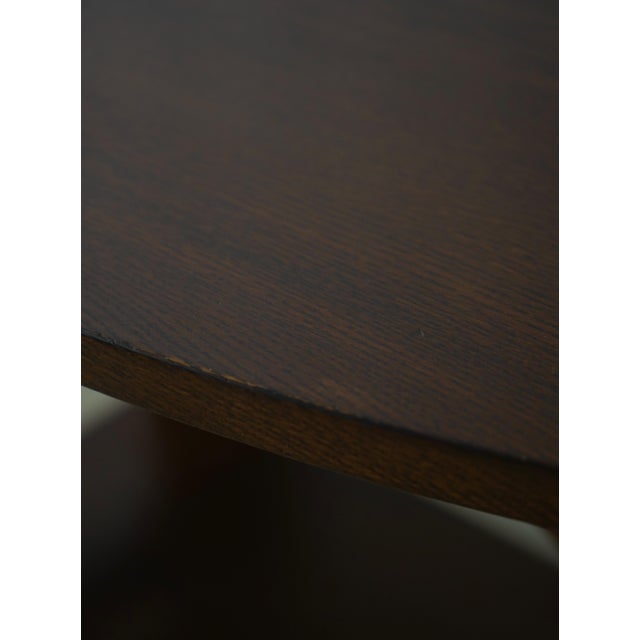 Stickley Mission Oak Oval Library Table For Sale - Image 10 of 13