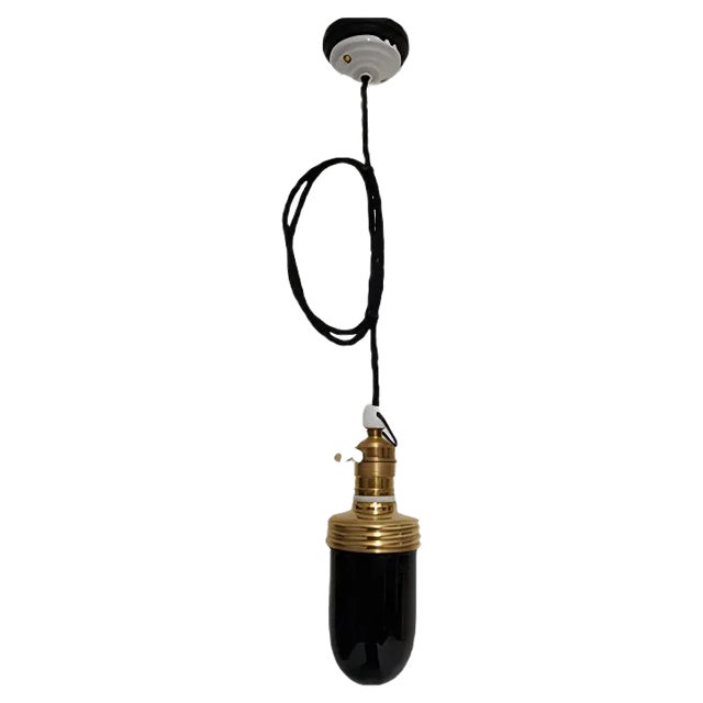 Industrial Dark Chamber Photo Ceiling Lamp from Elpe, 1920s For Sale