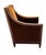 Marvelous French style club chair hand crafted by Dessin Fournir, Los Angeles. The Eyton Bergere has a mahogany frame with...