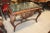 This Fine Carved Walnut Verdi Green Marble Top Console Table is a stunning example of timeless European craftsmanship,...